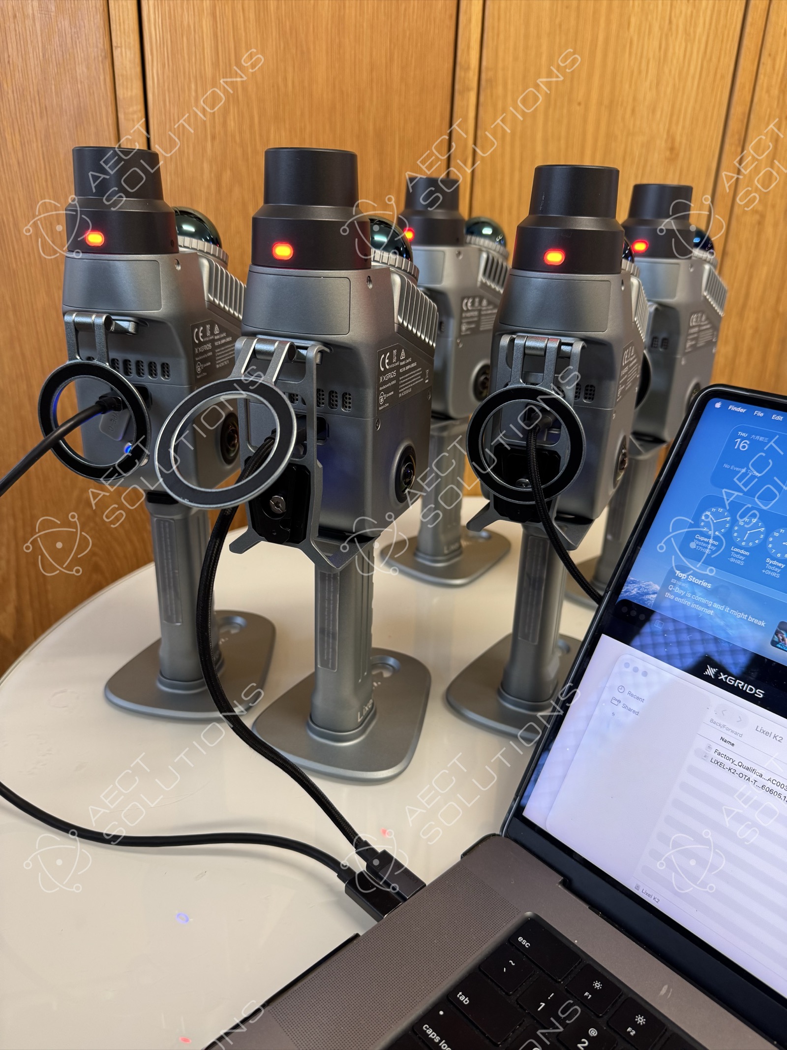PortalCam demo fleet charging at AECT