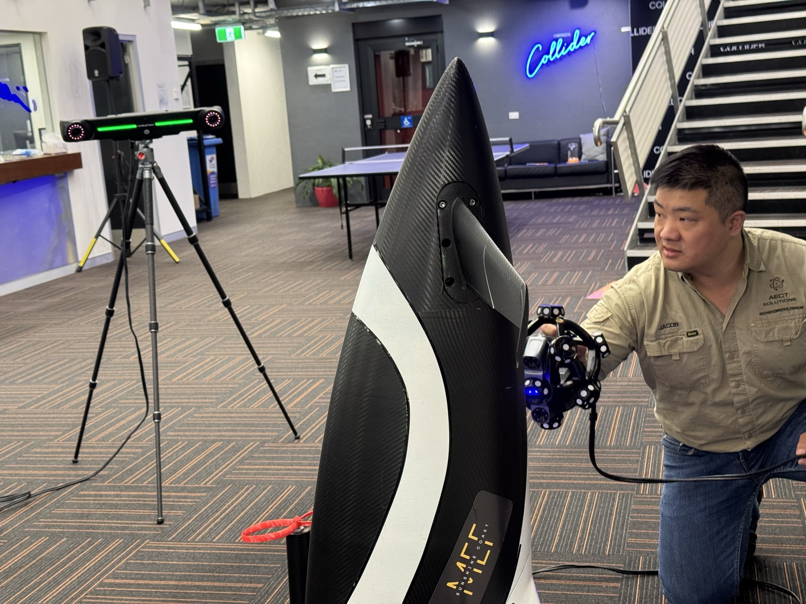 SCANOLOGY handheld metrology scan of a marine hull