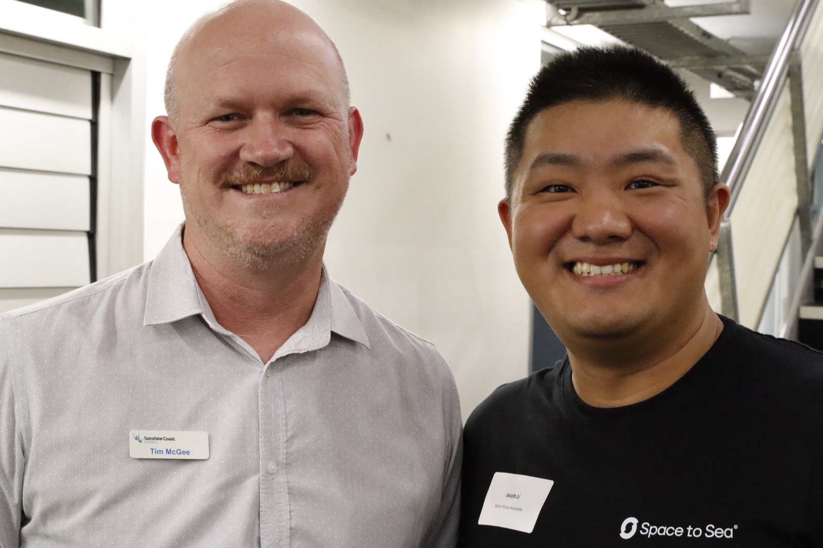 Jacob Lee at the Space to Sea accelerator program